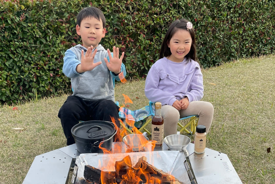 屋外の「安心のテラス」